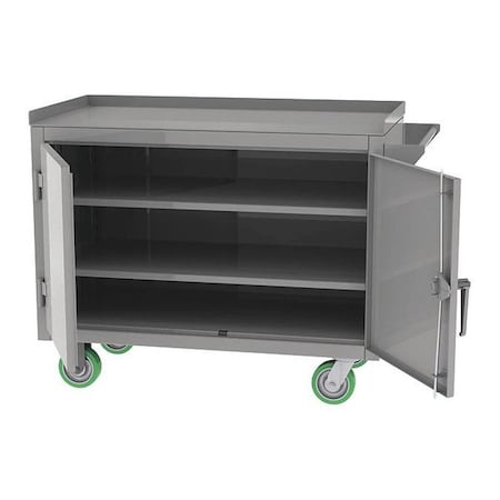 Greene Manufacturing Mobile Bench, 2 Door, 36" W x 42" H EXM-200-36