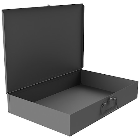 DURHAM MFG 1 Compartment Box, Steel, 18 in W x 12 in D x 3 in H 123-95