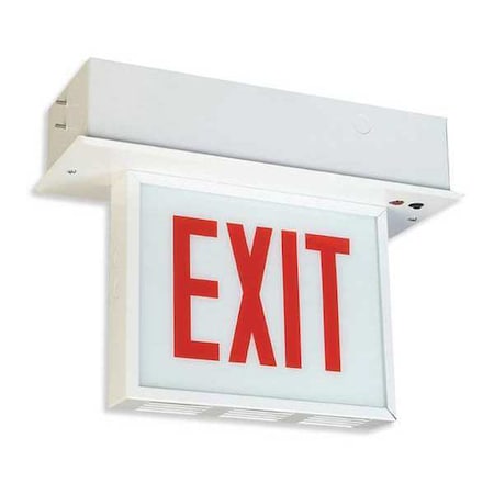 Big Beam LED Exit Sign, Recessed Chicago ERCXL2RWW-U