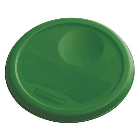 Rubbermaid Commercial Round Container Lid, Small, Green 1980338