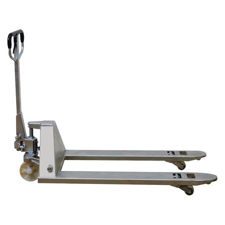 Partners Brand Galvanized Pallet Truck, 48" x 27", Gray, 1/Each WS2060