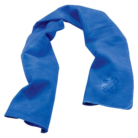 Ergodyne Evaporative Cooling Towel, PVA, Long Lasting Cooling Relief, 29.5 in L x 13 in W, Blue 6602