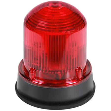 Edwards Signaling Warning Light, 24V DC, 65 FPM, 3 1/4 in Dia. 125LEDFR24DB