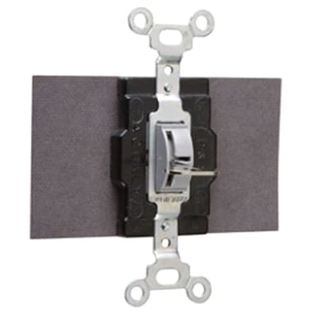 Legrand Wall Switch, 2-Pole, Side Wiring, Black 1256L