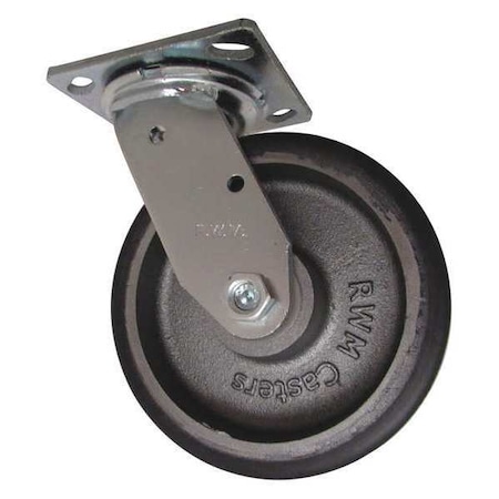 Rwm Swivel, w/6x2" Urethane on Iron Wheel 46-UIR-0620-S