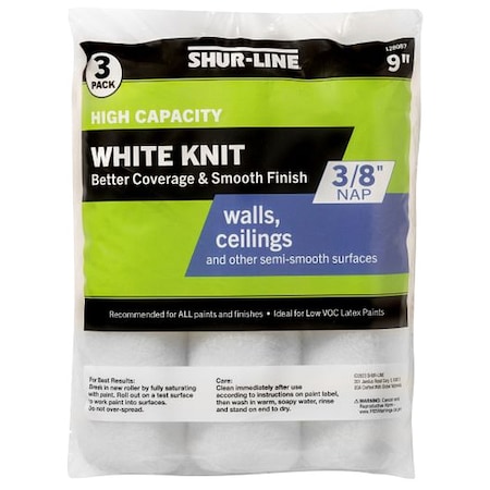 Shur-Line 9"x3/8" White Woven Sleeve 128087