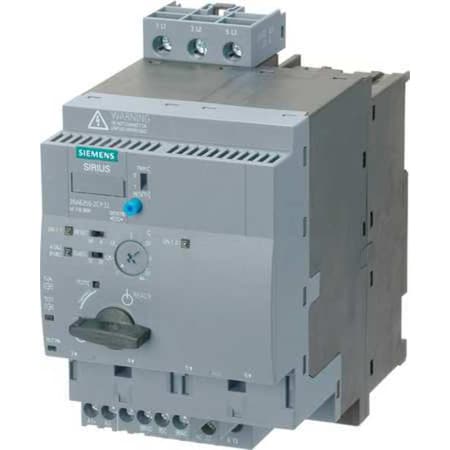 Siemens Reversing IEC Magnetic Motor Starter, No Enclosure NEMA Rating, 110 to 240V AC/DC, 3 Poles, 2NO 3RA6250-1BP32