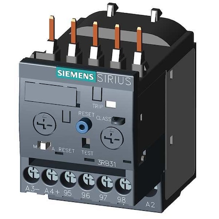 Siemens Overload Relay, 1NC/1NO, 1 A Min current, 4 A Max current, 690V AC 3RB31134PB0