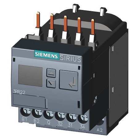 Siemens Current Monitoring Relay, 3 Phase, 1.6-16A 3RR22411FW30