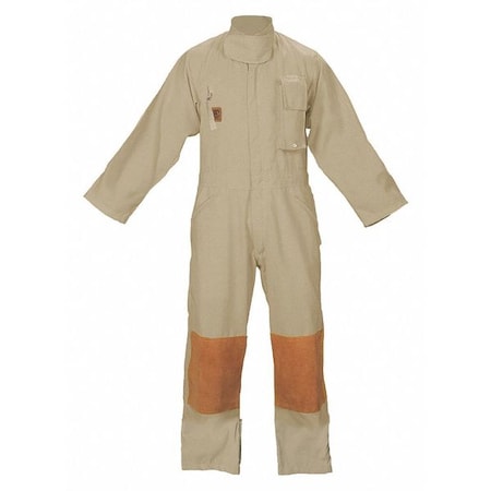 Fire-Dex Wildland Coverall, Aramid Fiber, Tan, Xl FS1C0070001