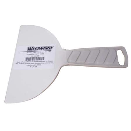 Westward Putty Knife, Flexible, 6", Polypropylene 13A706