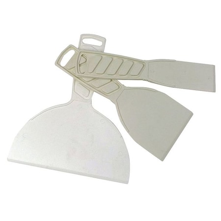 Westward Putty Knife Set, Flex, 1-1/2, 3, 6" W, 3 Pc. 13A716