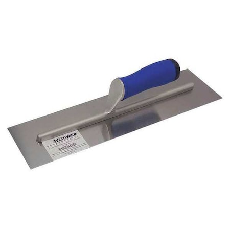 Westward Cement Trowel, 16 x 4, Stl, ErgoSoft PP/TPR 13A740