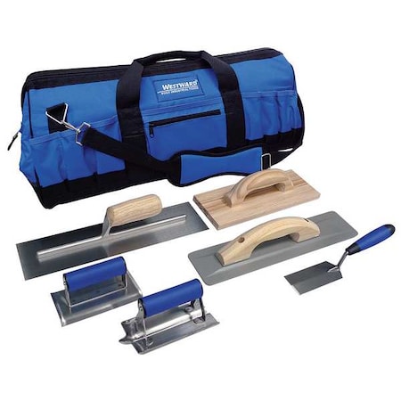 Westward Concrete Apprentice Tool Kit, 7 Pc 13A756