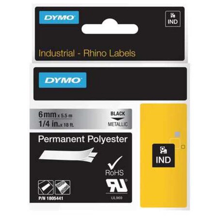 dymo metallic labels