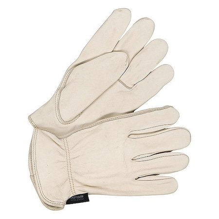 Bdg Leather Drivers Gloves, Shirred Slip-On Cuff, Keystone Thumb, Tan, XS, 1 PR 20-1-288-XS