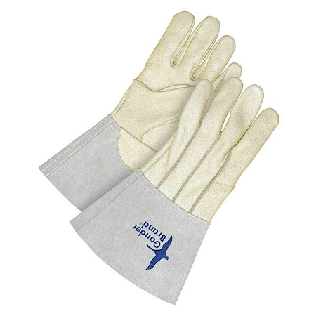 Bdg Leather Gloves, Gray/Tan, XL, PR 60-1-1270-XL