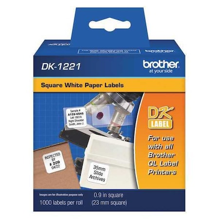 Brother Label, Black/White, Labels/Roll: 1000 DK1221
