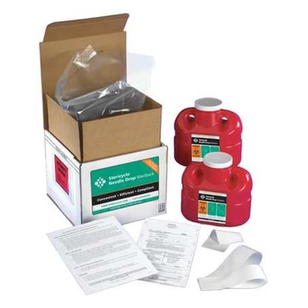 Stericycle Sharps Mailback System, 1 Gal., Screw Lid 1G2V4