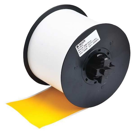 Brady Label Tape Cartridge, Yellow, Labels/Roll: Continuous 113192