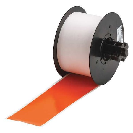 Brady Label Tape Cartridge, Orange, Labels/Roll: Continuous 113201