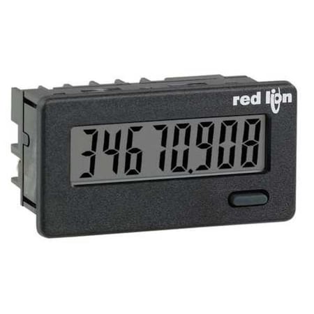 Red Lion Controls Counter, Red LED, 6 Digits, 2.25" D LD200600