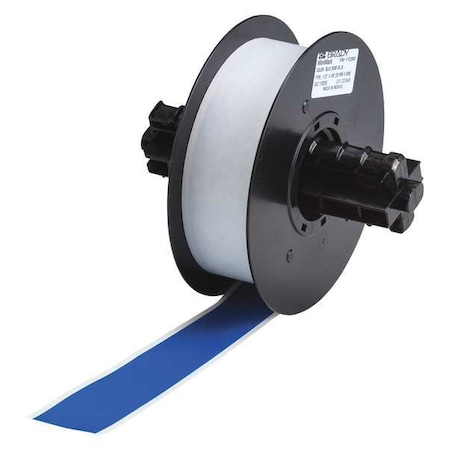 Brady ContinuousLabelStock, Blue, Gloss, 1-1/8inW 113210
