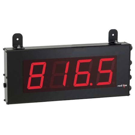 Red Lion Controls Counter, Red LED, 6 Digits, 2.25" D LD2006P0