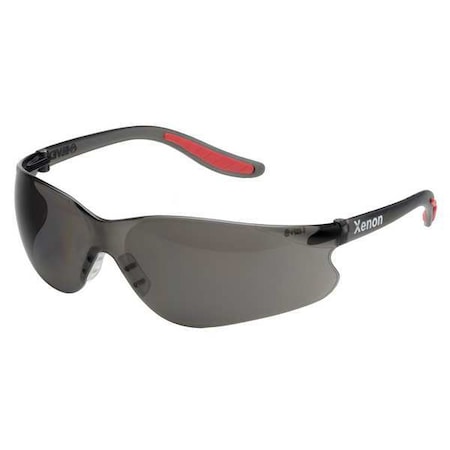 XENON Safety Glasses, Gray Uncoated SG-14G