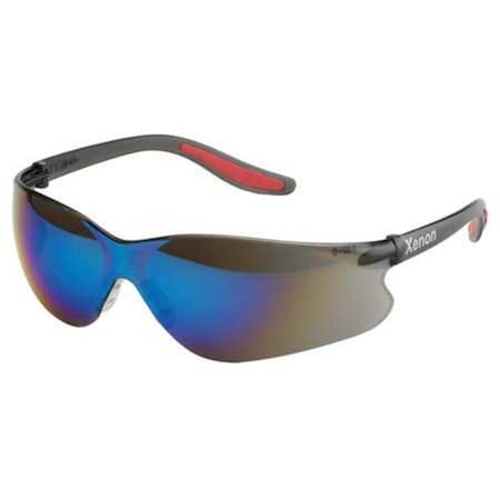 XENON Safety Glasses, Blue Uncoated SG-14M