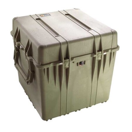 Pelican Olive Drab Green Protective Case, 26-1/2"L x 26-1/2"W x 25-1/4"D 0370NF