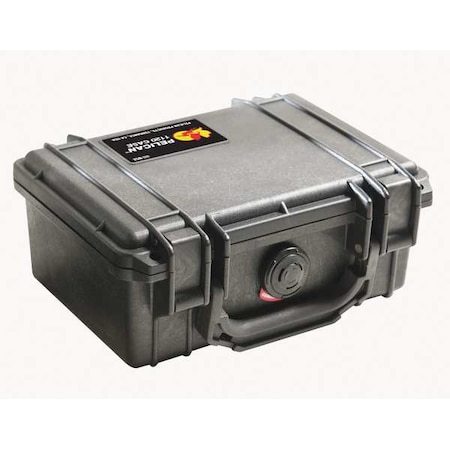 Pelican Black Protective Case, 8.41"L x 6.76"W x 3.8"D 1120NF