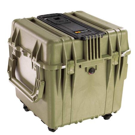 Pelican Olive Drab Green Protective Case, 20-1/2"L x 20-1/2"W x 19-1/4"D 0340NF