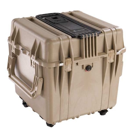 Pelican Desert Tan Protective Case, 20-1/2"L x 20-1/2"W x 19-1/4"D 0340NF