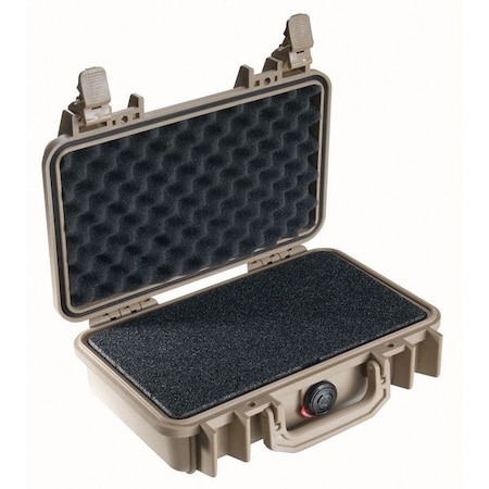 Pelican Desert Tan Protective Case, 11.64"L x 8.3"W x 3.78"D 1170