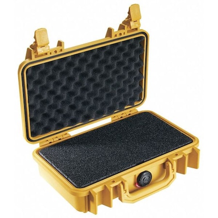 Pelican Yellow Protective Case, 11.64"L x 8.34"W x 3.78"D 1170