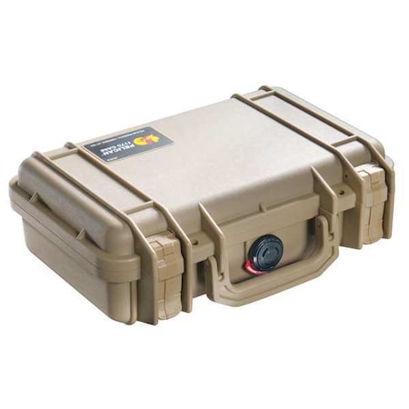 Pelican Desert Tan Protective Case, 11.64"L x 8.34"W x 3.78"D 1170-001-190