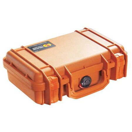 Pelican Orange Protective Case, 11.64"L x 8.34"W x 3.78"D 1170NF