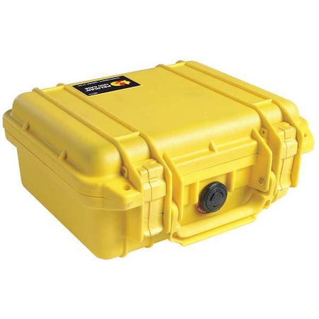Pelican Yellow Protective Case, 10.62"L x 9.68"W x 4.87"D 1200NF