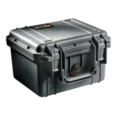 Pelican Black Protective Case, 10.62"L x 9.68"W x 6.87"D 1300NF