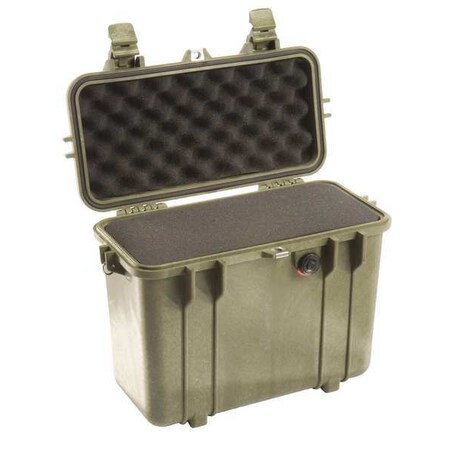 Pelican Olive Drab Green Protective Case, 16.4"L x 8.71"W x 13.15"D 1430-000-130