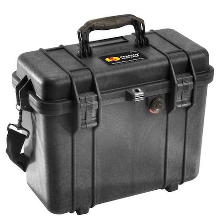 Pelican Black Protective Case, 16.4"L x 8.71"W x 13.15"D 1430-001-110