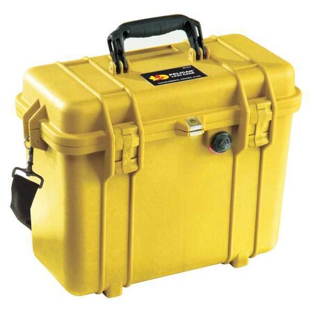 Pelican Yellow Protective Case, 16.4"L x 8.71"W x 13.15"D 1430-001-240