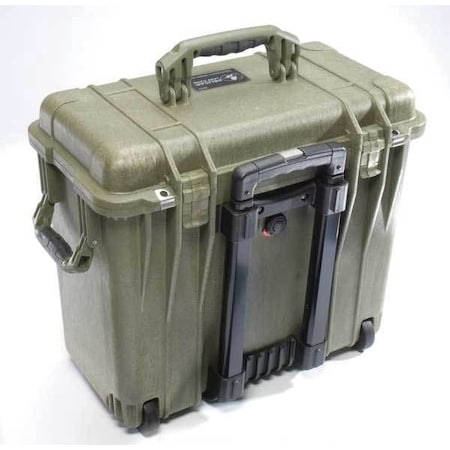Pelican Olive Drab Green Protective Case, 19.7"L x 12"W x 18"D 1440NF