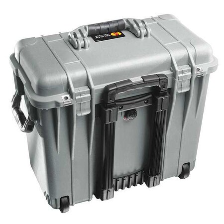 Pelican Silver Protective Case, 19.7"L x 12"W x 18"D 1440NF