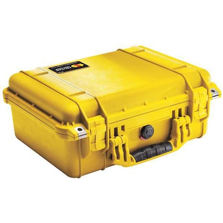 Pelican Yellow Protective Case, 16.44"L x 13"W x 6.8"D 1450NF