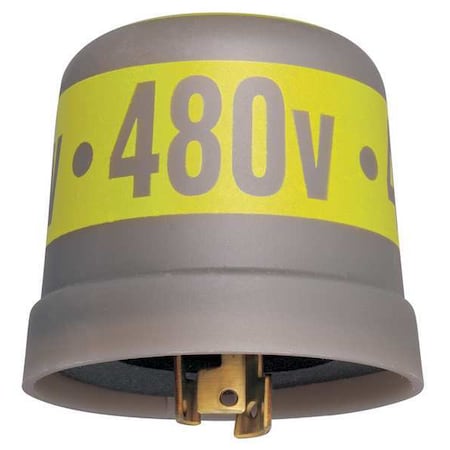 Intermatic HID, Incandescent Photocontrol, 7,200 W, Gray/Yellow, 90 sec Max, 30 sec Min LC4535LA