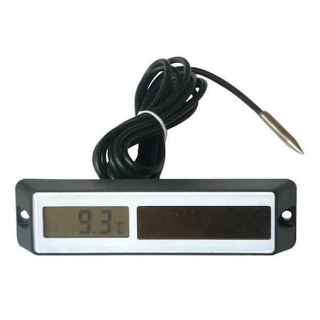 Zoro Select Digital Panel Mount, NTC, -58 to 158, Sensor Dia.: 1 1/4 in 13E395