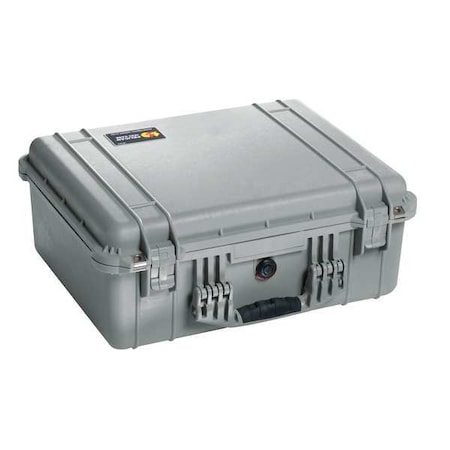 Pelican Silver Protective Case, 20.66"L x 17.2"W x 8.4"D 1550NF