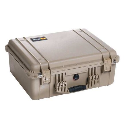 Pelican Desert Tan Protective Case, 20.66"L x 17.2"W x 8.4"D 1550-001-190